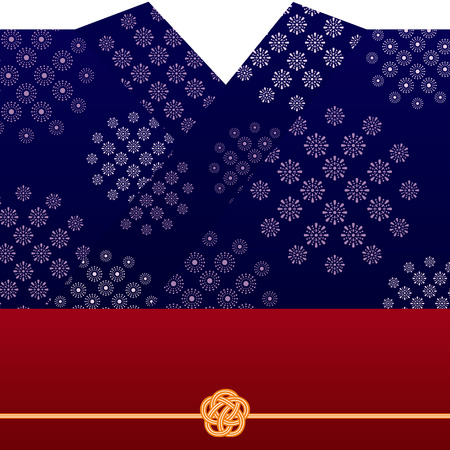 Japanese summer clothes background.のイラスト素材