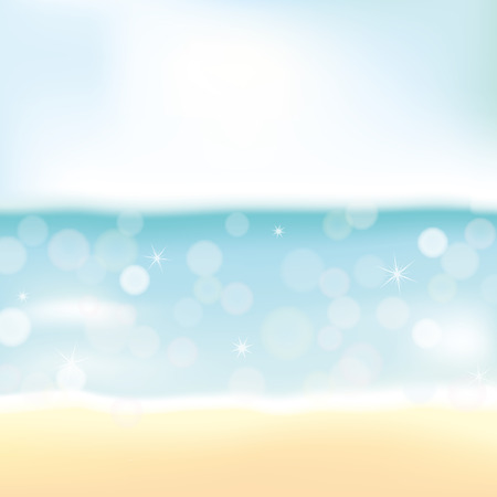The sunny beach vector backgroundのイラスト素材