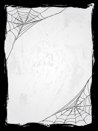 Spider web vector frame Vector illustration.のイラスト素材