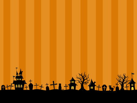 Halloween vector backgroundのイラスト素材