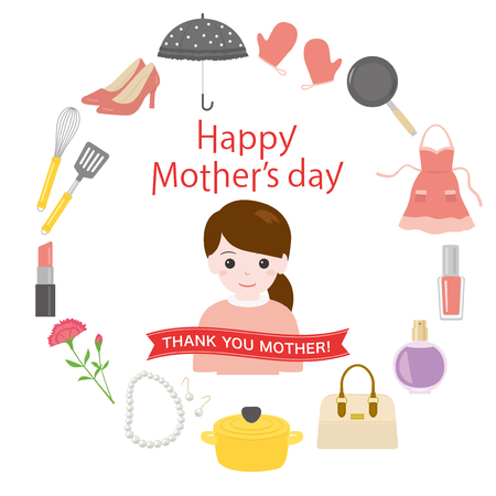 Mother's day gift advertisement vector poster.のイラスト素材