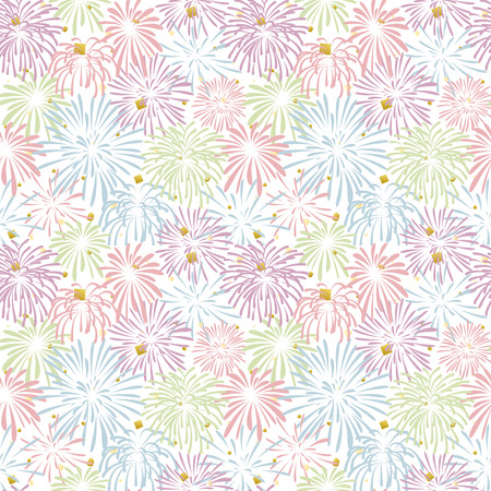firework vector seamless pattern.のイラスト素材