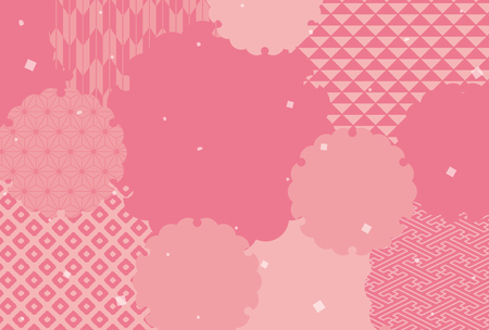 Japanese classic pattern vector background.のイラスト素材