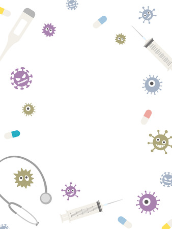 Medical vector frame.のイラスト素材