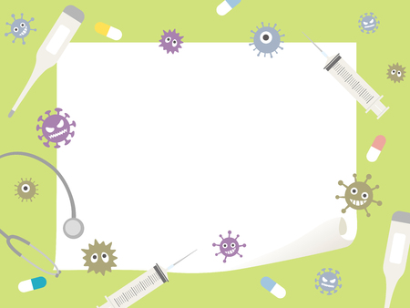 Medical vector frame.のイラスト素材