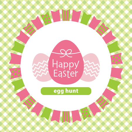 Happy easter garland vector icon.のイラスト素材