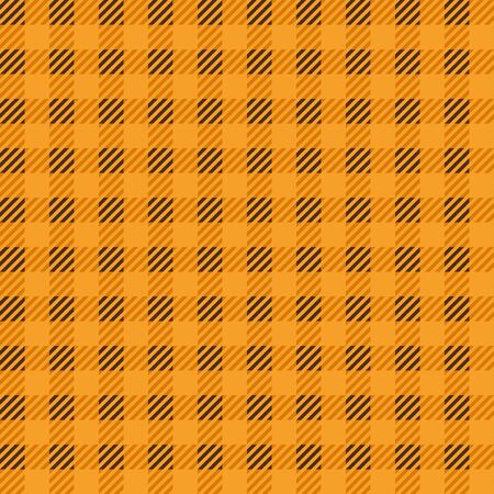 tartan check seamless pattern. Orange color.のイラスト素材