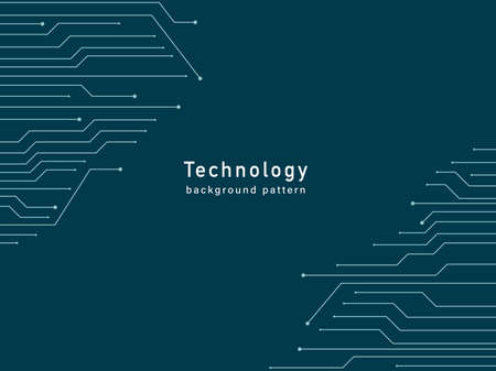 Cyber space vector pattern background. futuristic technology image.のイラスト素材