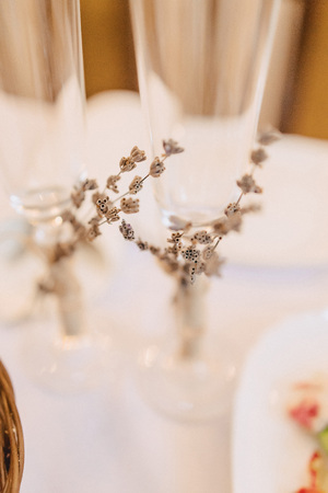wedding ceremony decoration, chairs, arches, flowers and various festive decorの写真素材
