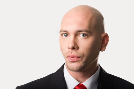 Portrait of handsome man looking at camera の写真素材