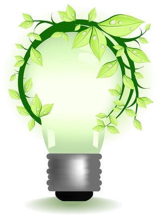 Vector illustration of lamp with plant のイラスト素材