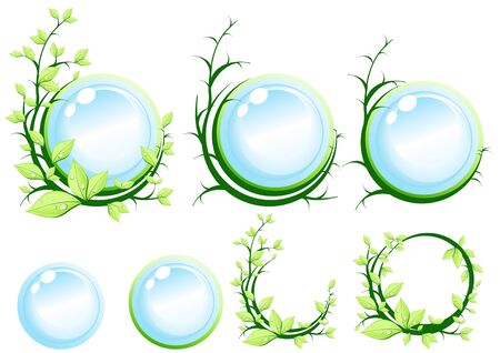 Green symbol, vector illustrationのイラスト素材