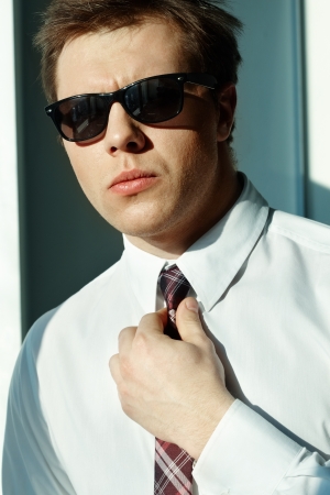 Image of elegant man looking at cameraの写真素材