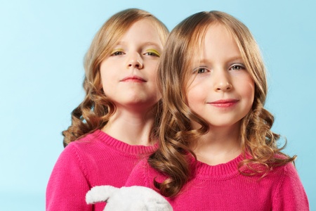 Portrait of young ladies enjoying their make-up and hairstyle