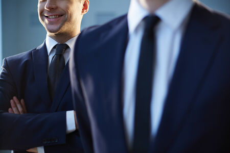 Close-up of smiling man in formalwearの写真素材