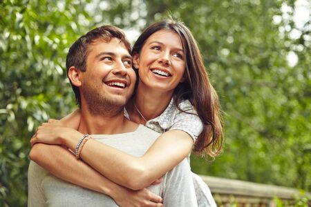 Smiling young coupleの写真素材