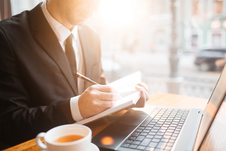 Business Expert in Cafeの写真素材