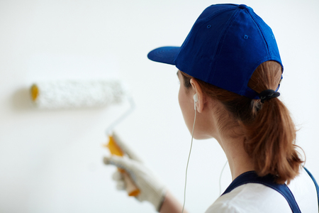 Work with musicの写真素材