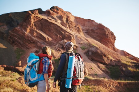 Couple in Grand Canyonの写真素材