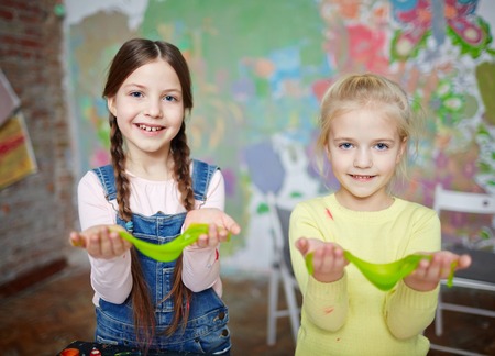 Girls having fun