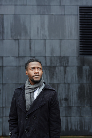 Handsome African Man Outdoorsの写真素材