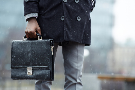 Man with briefcaseの写真素材