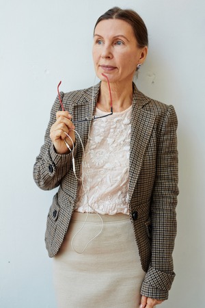 Portrait of Pretty Senior Businesswomanの写真素材