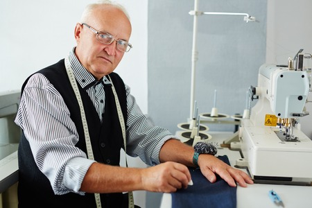 Experienced Tailor in His Atelier Studio
