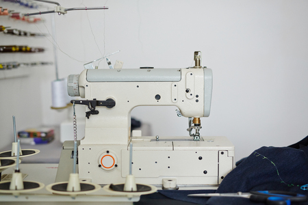 Sewing Machine in Tailoring Studio