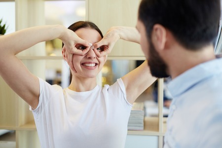 Funny employeeの写真素材