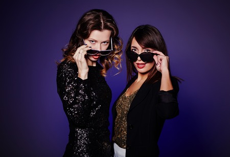 Making Eye Contactの写真素材