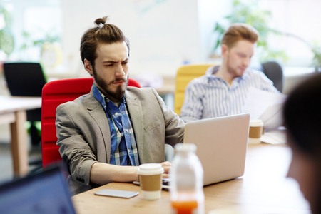 Man browsingの写真素材