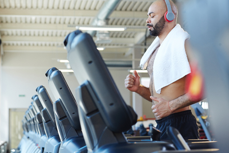 Running Training in Gymの写真素材