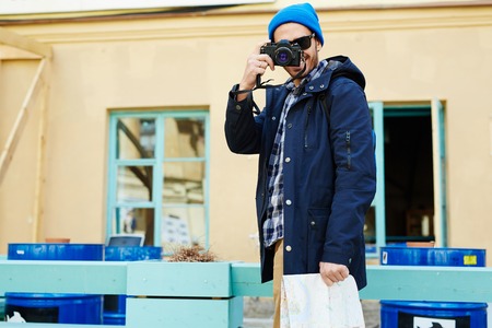 Shots for video-blogの写真素材