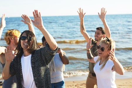 Lovely Day on Picturesque Seashoreの写真素材