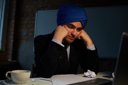 Late workの写真素材