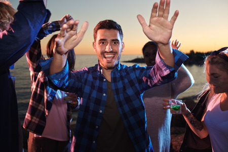 Friends dancingの写真素材