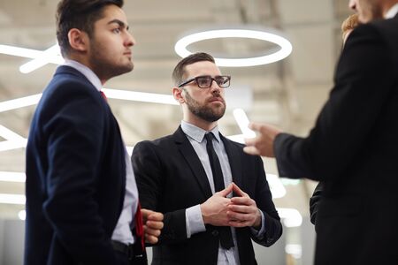 Men brainstorming