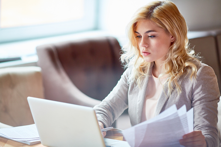 Financial Manager at Workplaceの写真素材