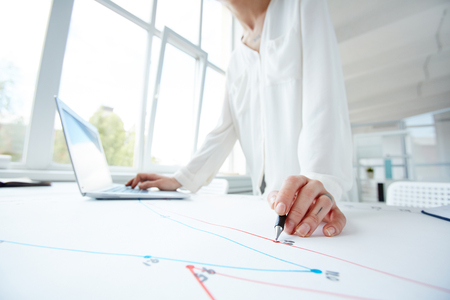 Analyzing Business Graphの写真素材