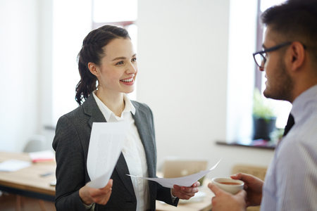 Talk of economistsの写真素材