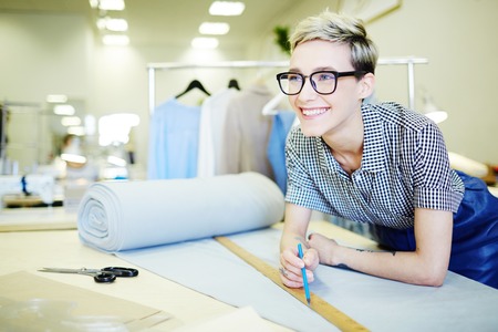 Staff of textile departmentの写真素材