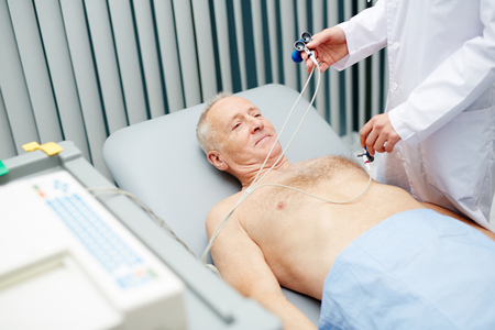 Heart examiningの写真素材