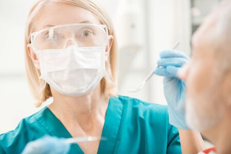 Dentist workingの写真素材