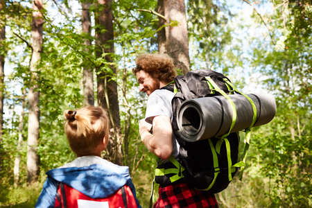 Backpackers on trip
