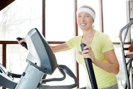 Woman training