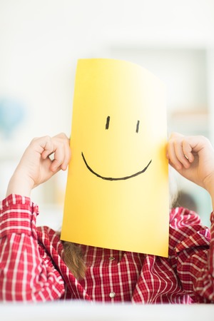 Expressing happinessの写真素材