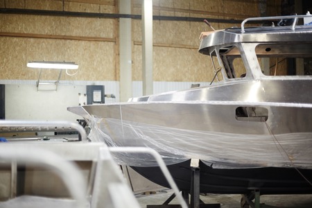 Metallic shipの写真素材