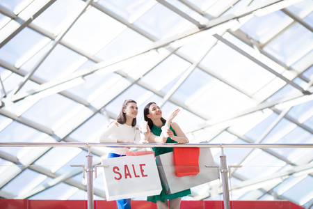 Sales in new shopping mallの写真素材