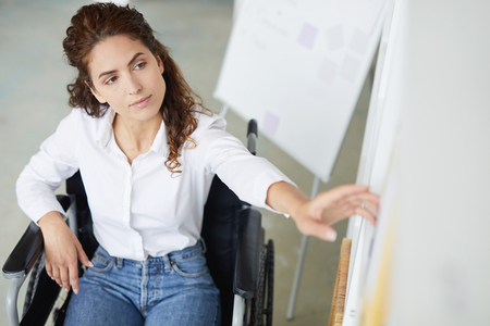 Young disable womanの写真素材